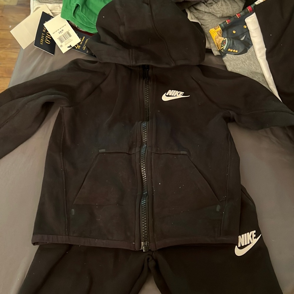 Nike tech sweatsuit toddler 3t black